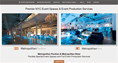Desktop Screenshot of metropolitanevents.com